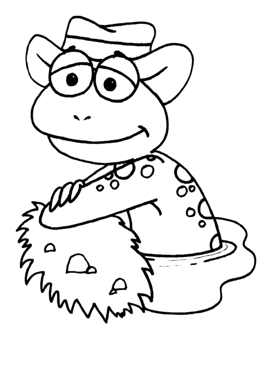 Frog Coloring Sheet printable pdf download