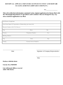 Renewal Application For License To Test And Repair Scales (service-repair Company) Form