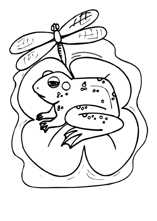 Frog Coloring Sheet printable pdf download