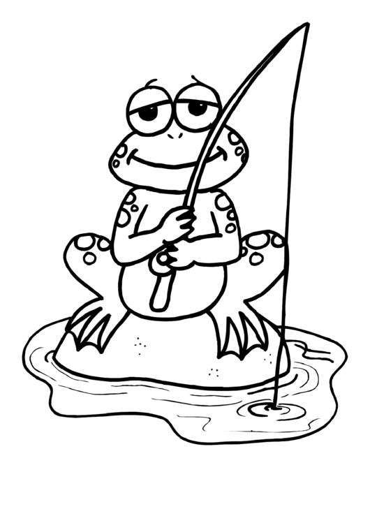 Frog Coloring Sheet Printable pdf