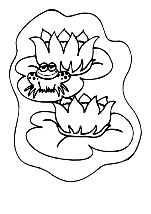 Frog Coloring Sheet printable pdf download