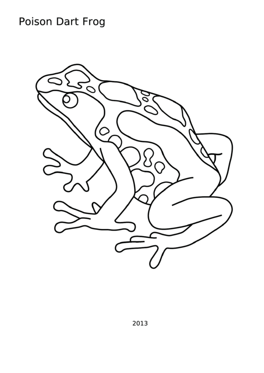 Poison Dart Frog Sheet
