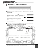 Commands And Exclamations Worksheet Printable pdf