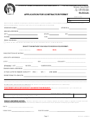 Application For Contractor Permit Template