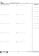 Using Order Of Operations Worksheet Printable pdf