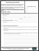 Form 611 - Objection To Application 1998