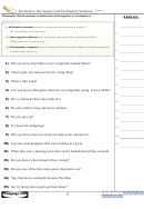 Declarative, Interrogative And Exclamatory Sentences Worksheet