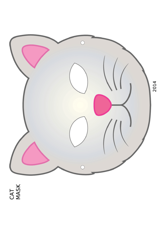 Cat Mask Sheet Printable pdf