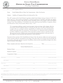 Liability Of Corporate Offi Cers For Sales And Use Tax Form - North Dakota Office Of State Tax Commissioner