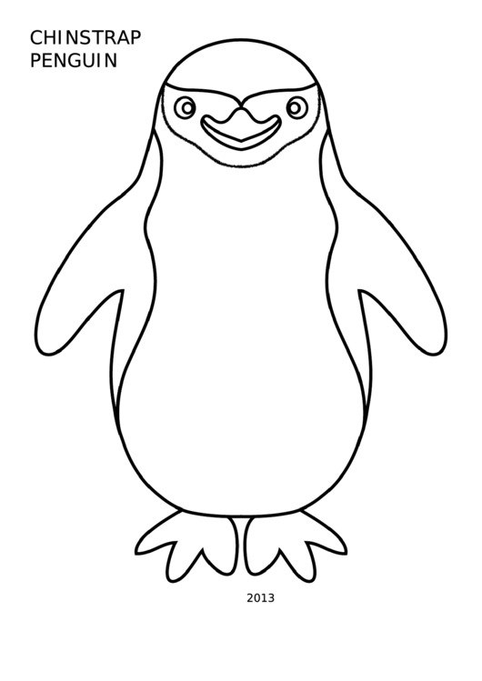 Chinstrap Penguin Sheet Printable pdf