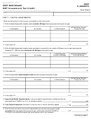 Form C-8000itc - Michigan Sbt Investment Tax Credit - 2001