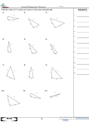 Using Pythagorean Theorem Worksheet