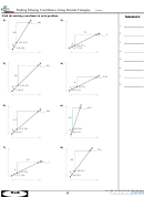 Finding Missing Coordinates Using Similar Triangles Worksheet Printable pdf