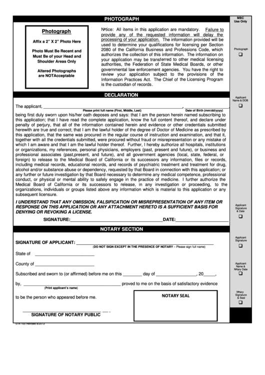 Fillable Form L1f - California Printable pdf