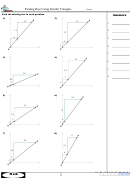 Finding Rise Using Similar Triangles Worksheet Printable pdf