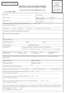 Philippines Visa Application Form