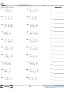 Expanding Expressions Worksheet