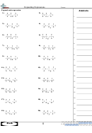 Expanding Expressions Worksheet