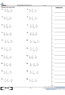 Expanding Expressions Worksheet