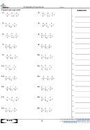 Expanding Expressions Worksheet