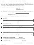 Form R-3 - Registration Information Change Request