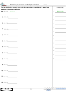 Rewriting Expressions As Multiples Of A Sum Worksheet Printable pdf