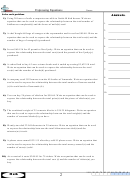 Expressing Equations Form Printable pdf