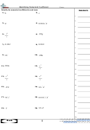 Identifying Numerical Coefficient Sheet Printable pdf
