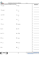 Identifying Numerical Coefficient Sheet