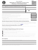 Form M-8736 - Application For Extension Of Time To File Fiduciary Or Partnership Return - 2014