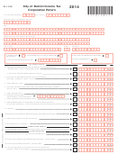 Form D-1120 - Income Tax Corporation Return - City Of Detroit - 2014