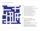 Chapter 5: Ancient Egypt - Crossword Puzzle Template