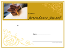 Attendance Award Template