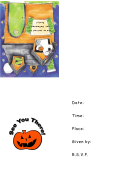 Halloween Party Invitation Template