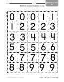 Math Scramble Number Cards Worksheet
