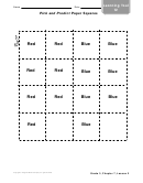 Pick And Predict Paper Squares Template