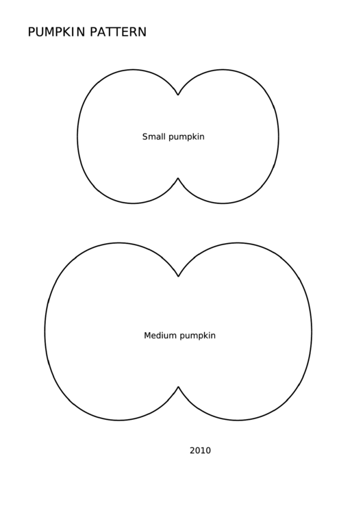 Pumpkin Pattern Template Printable pdf