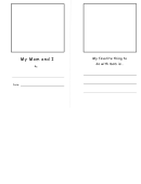 Mother's Day Mom And I Book Template