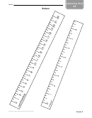 Learning Tool - Rulers Template