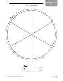 Learning Tool - Large Spinner Template