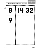 Number Cards For Regroup And Score Worksheet