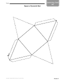 Learning Tool - Square Pyramid Net Template