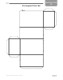 Learning Tool - Rectangular Prism Net Template