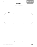 Learning Tool - Cube Net Template