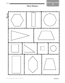Learning Tool - Plane Shapes Template