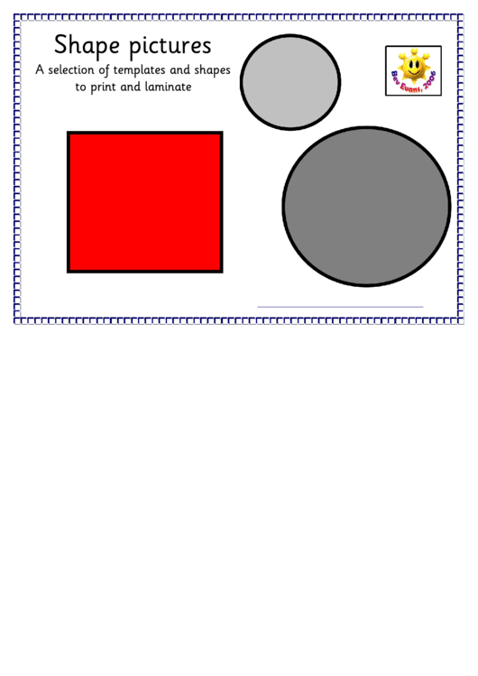 Shape Pictures Template Printable pdf