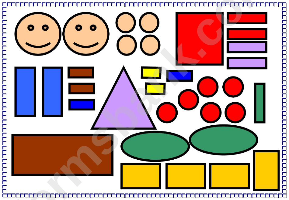 Shape Pictures Template