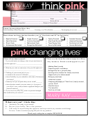 Mary Kay Cosmetic Business Form
