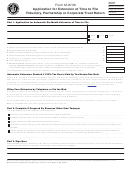 Form M-8736 - Application For Extension Of Time To File Fiduciary, Partnership Or Corporate Trust Return - 2007
