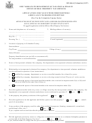 Form Rp-466-d - Application For Volunteer Firefighters / Ambulance Workers Exemption - 2007